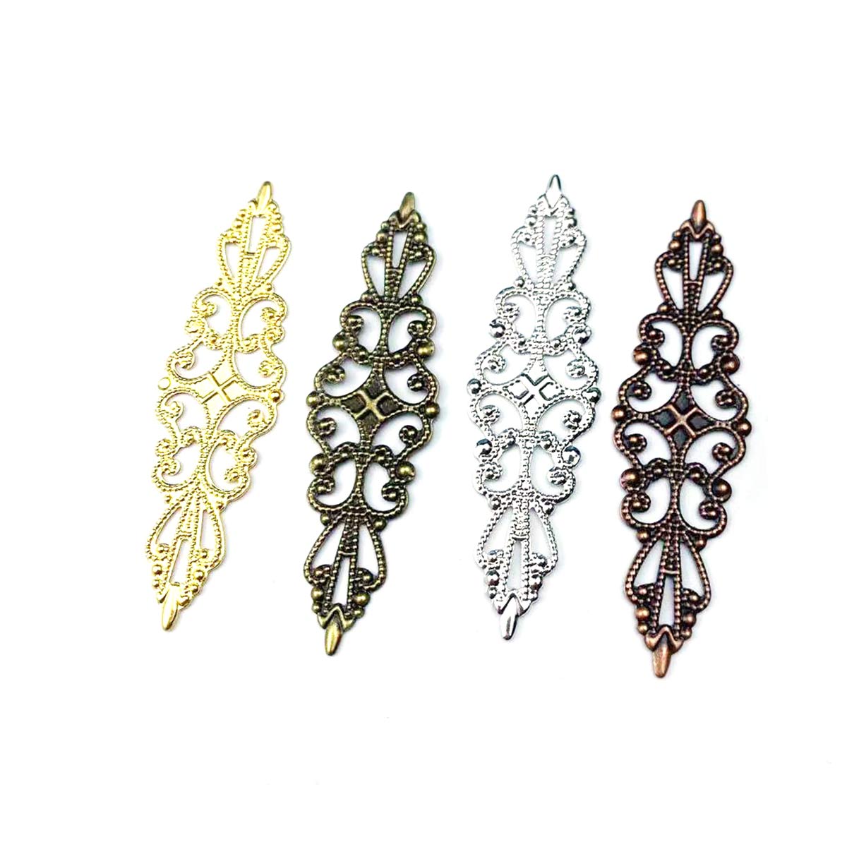 Embellish Craft - 200개입, 속이 빈 마름모 모양의 장식,