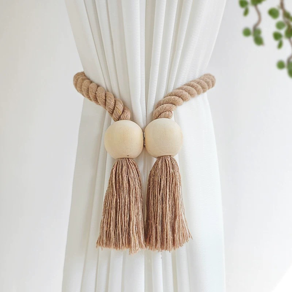 1개 심플 프린지 비즈 커튼 스트랩 무타공 자석 조절형 - Beaded Trim Fringe 리뷰 및 가격