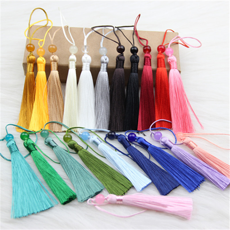 10pcs 폴리 에스터 실크 술 프린지 7cm 북마크  - Beaded Trim Fringe 리뷰 및 가격