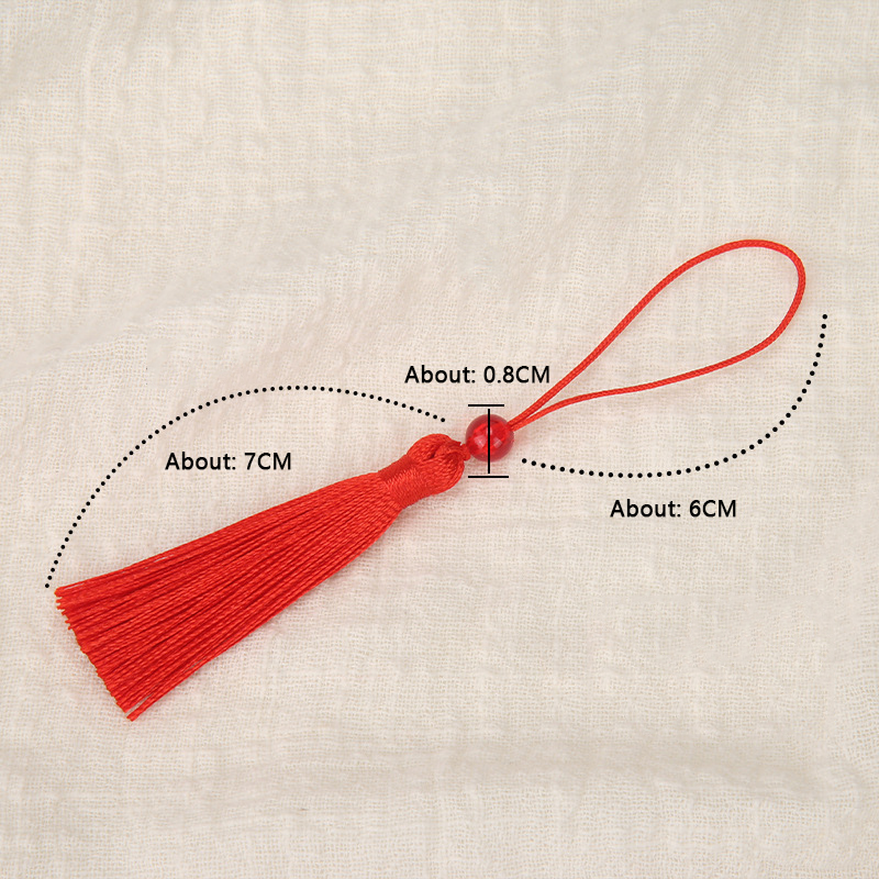 10pcs 폴리 에스터 실크 술 프린지 7cm 북마크  - Beaded Trim Fringe 리뷰 및 가격