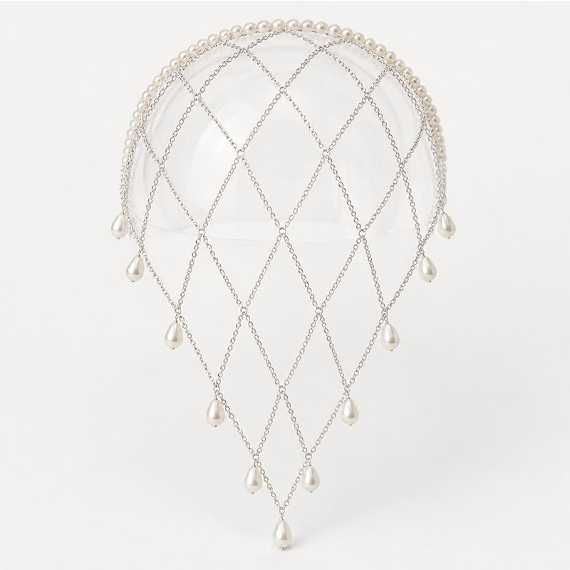 이미테이션 진주 장식 메쉬 헤드넷 물방울 비즈 프린지  - Beaded Trim Fringe 리뷰 및 가격