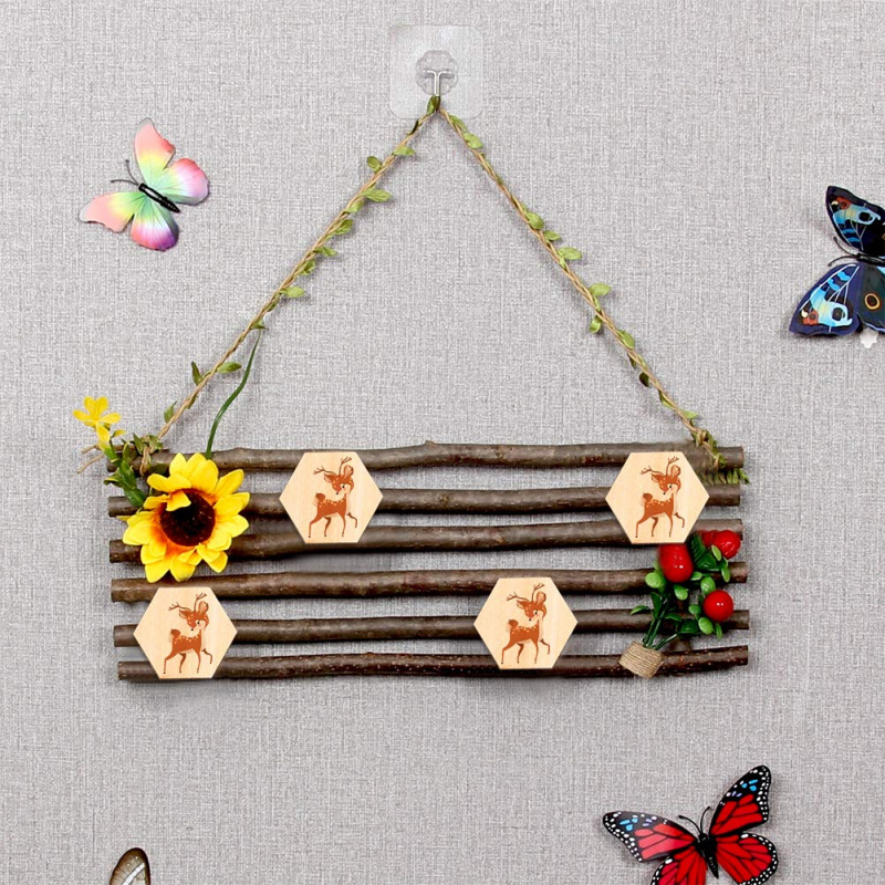 5cm 나무 육각형 블랭크 슬라이스, 마감되지 않은 나 - Embellish Craft 리뷰 및 가격
