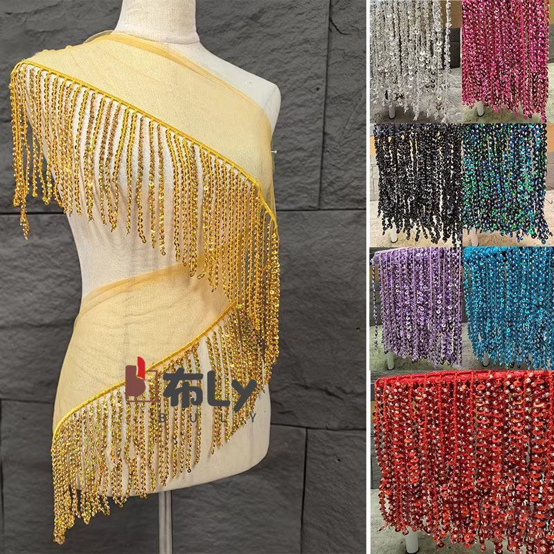 15cm 비즈 장식 스팽글 태슬 프린지, 무대 의상 스 - Beaded Trim Fringe 리뷰 및 가격