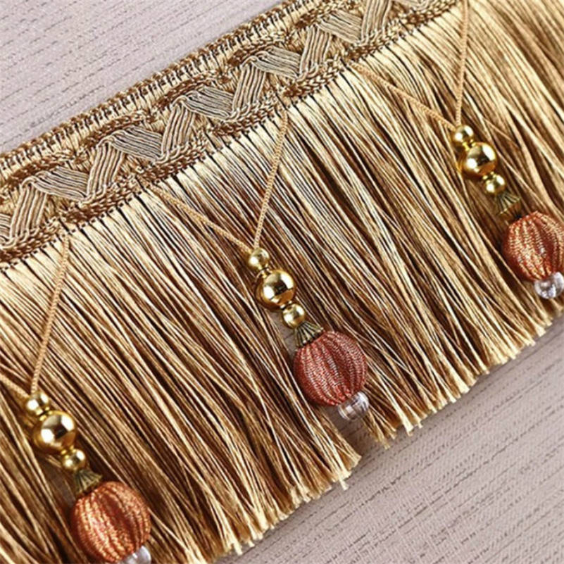 커튼 태슬 비즈 프린지 트리밍 브레이드 트림, 폼폼 장 - Beaded Trim Fringe 리뷰 및 가격